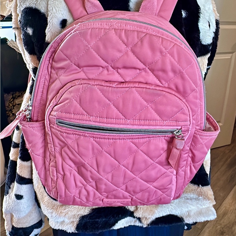 Good condition Vera Bradley Performance Twill in Strawberry Ice Color.